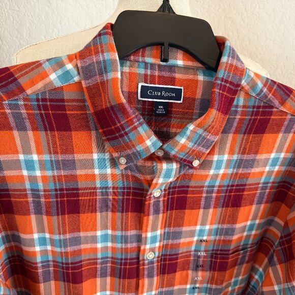 Club Room Men's Cotton Flannel Button-Down Shirt - Picture 6 of 9